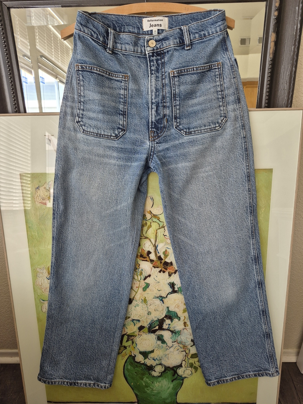 Reformation Jeans with Patch Front Pockets - Like NEW Size 29
